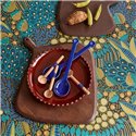 Eijffinger|Wall mural African floral motif blue ethnic|Wallmurals