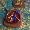Eijffinger|Wall mural African floral motif blue ethnic|Wallmurals