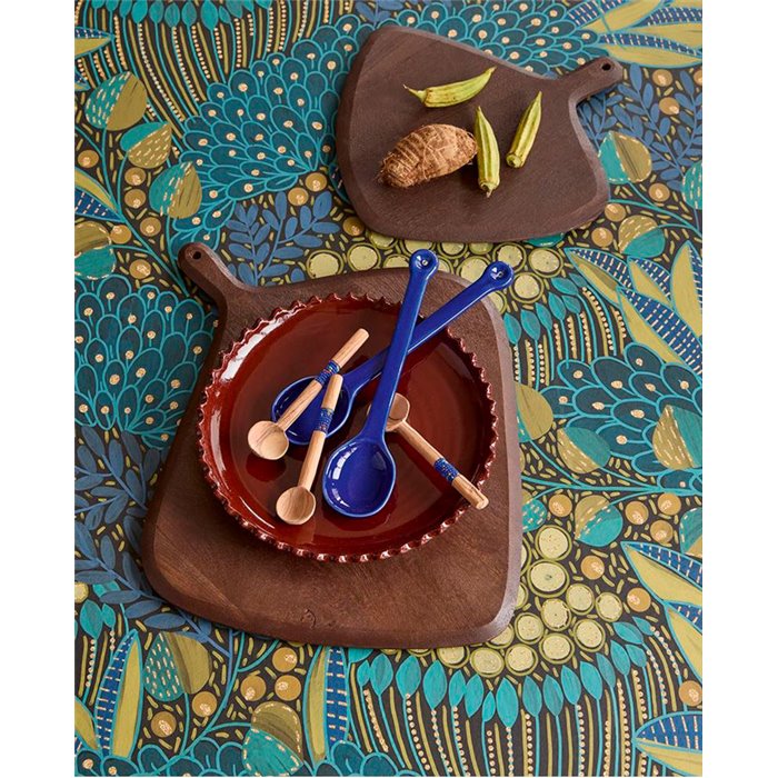 Mural pared motivo floral africano azul étnico - Eijffinger Solange 340287