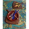 Eijffinger|Wall mural African floral motif blue ethnic|Wallmurals