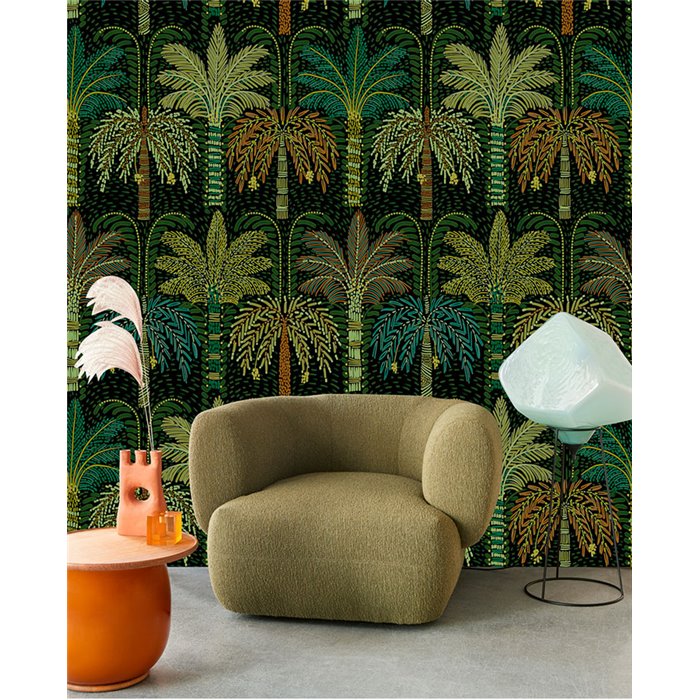 Eijffinger|Mural pared palmeras y hojas tropicales verde|Murales de Pared