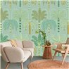 Eijffinger|Wall mural tropical palms and leaves light green|Wallmurals