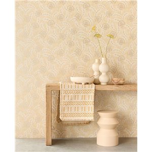 Pip Studio|Japanische Tapete mit braunen Blumen|Tapeten 2
