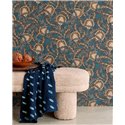 Eijffinger|Moderne Boho-Tapete pastellgrün mit Blumen|Blumen