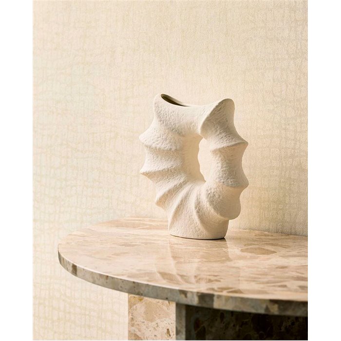 Eijffinger|Papel pintado minimalista blanco crema contemporáneo|Minimalista