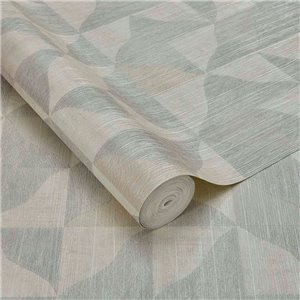 Eijffinger|Geometric wallpaper with textured shapes in brown ethnic style|Ethnic