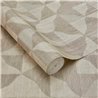 Eijffinger|Geometrische Tapete mit texturierten Formen beige|Geometrisch