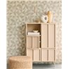 Eijffinger|Geometric wallpaper with textured shapes in beige|Geometric