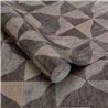 Eijffinger|Geometric wallpaper with textured shapes in brown ethnic style|Ethnic