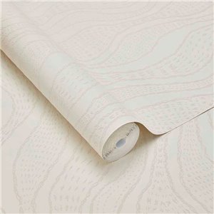 Eijffinger|Scandinavian terracotta embossed wave wallpaper|Wallpaper