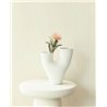 Eijffinger|Romantic white embossed wave wallpaper|Romantic