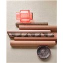 Papel pintado ondas en relieve terracota escandinavo - Eijffinger Sensory 340354