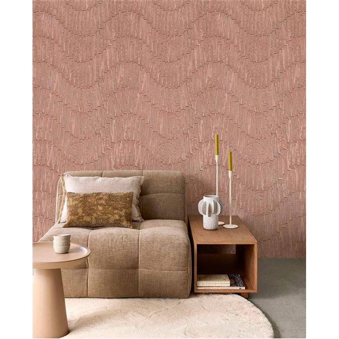 Mural pared texturas imitación arcilla terracota - Eijffinger Sensory 340372