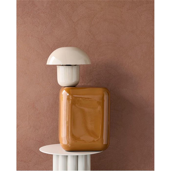 Eijffinger|Glam Chic Tapete mit beigem Fächer Motiv|Tapeten