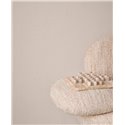 Eijffinger|Papier peint intemporel effet lin blanc crème|Imitation Tissu