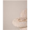Eijffinger|Papier peint intemporel effet lin blanc crème|Imitation Tissu