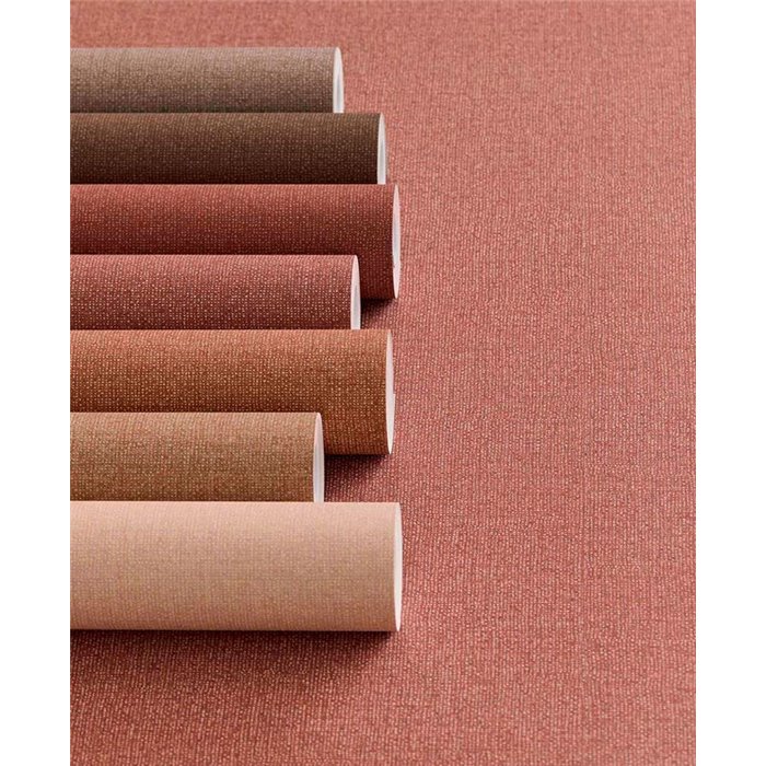 Eijffinger|Timeless dusty rose brown linen effect wallpaper|Fabric Imitation