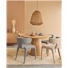 Eijffinger|Timeless neutral beige linen effect wallpaper|Fabric Imitation
