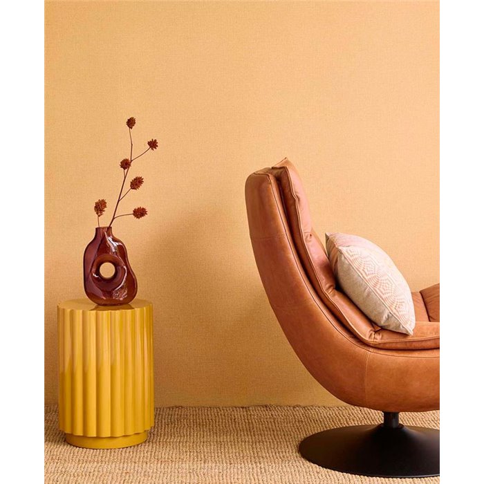 Eijffinger|Timeless yellow linen effect wallpaper|Fabric Imitation