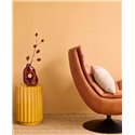 Eijffinger|Timeless yellow linen effect wallpaper|Fabric Imitation