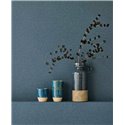 Eijffinger|Timeless denim blue linen effect wallpaper|Fabric Imitation