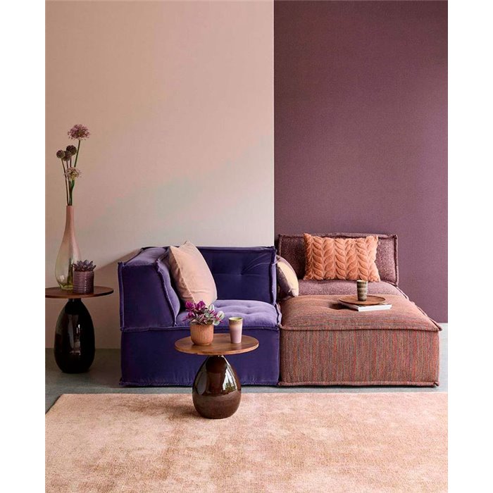 Eijffinger|Papier peint intemporel effet lin bordeaux|Imitation Tissu