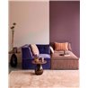 Eijffinger|Timeless burgundy linen effect wallpaper|Fabric Imitation