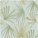 Papel pintado hojas palmera tropical verde azul estilo urban jungle - Eijffinger Groovy 340511