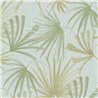 Papel pintado hojas palmera tropical verde azul estilo urban jungle - Eijffinger Groovy 340511