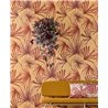 Eijffinger|Retro floral style red-beige palm leaf wallpaper|Wallpaper