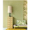 Eijffinger|Minimalistische Tapete mit geflochtenem Sisal in Grün|Raffiaimitation