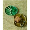 Eijffinger|Papier peint minimaliste naturel sisal tressé vert|Imitation Raphia