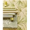 Eijffinger|Minimalistische Tapete mit geflochtenem Sisal in Grün|Raffiaimitation