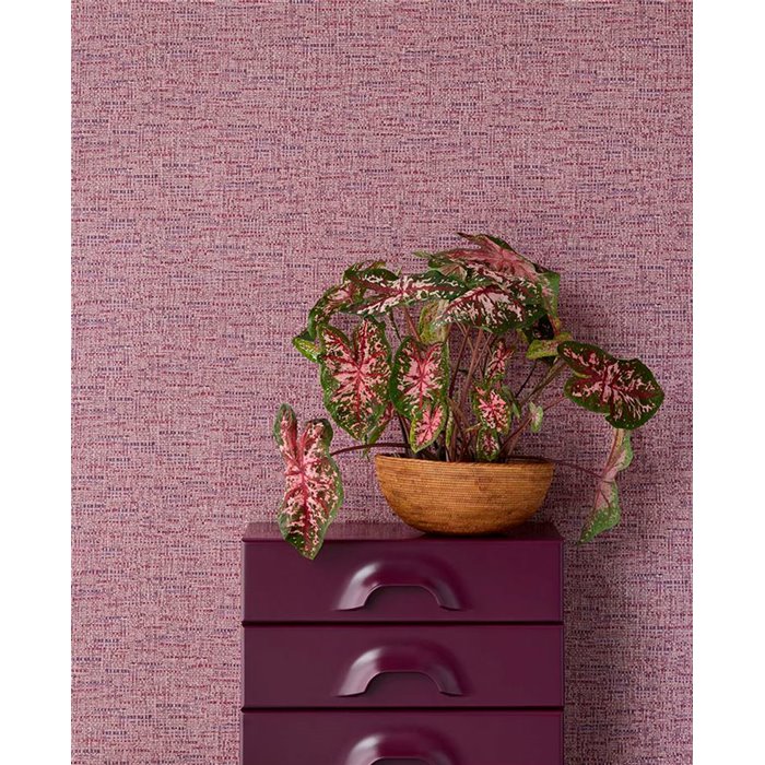 Eijffinger|Papel pintado sisal efecto tejido morado lila estilo moderno|Imitacion Rafia