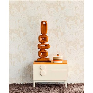 Papeldecor|Tapete Blumen Elegant Grau und Grün|Blumen 2