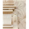 Eijffinger|Modern rustic style beige linen toile de Jouy wallpaper|Fabric Imitation