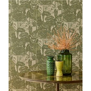 Casadeco|Papier peint fleurs hippies beige|Papier Peint 2