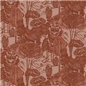 Eijffinger|Ethno Tapete Toile de Jouy aus Leinen in Rot|Blumen