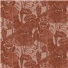 Eijffinger|Papier peint ethnique toile de Jouy en lin rouge|Floral