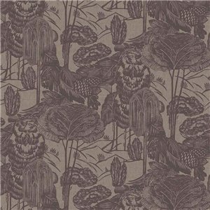 Eijffinger|Modern rustic style beige linen toile de Jouy wallpaper|Fabric Imitation
