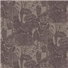 Eijffinger|Papier peint ethnique toile de Jouy en lin marron|Papier Peint