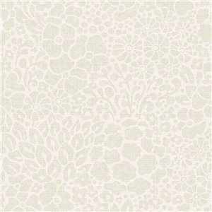 Eijffinger|Beige burlap floral wallpaper|Floral