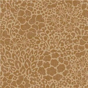 Eijffinger|Beige burlap floral wallpaper|Floral