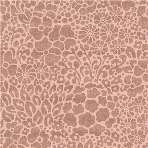 Eijffinger|Beige burlap floral wallpaper|Floral