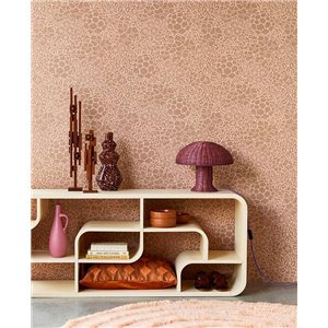 Eijffinger|Moderne Tapete Kreise kupferbraun Kreide-Effekt glänzend|Tapeten 2