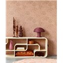 Eijffinger|Dusty pink brown burlap floral wallpaper|Floral