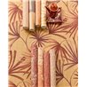 Eijffinger|Dusty pink brown burlap floral wallpaper|Floral