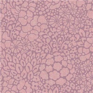 Eijffinger|Romantische Tapete mit Jute-Optik in Orange, floral|Blumen