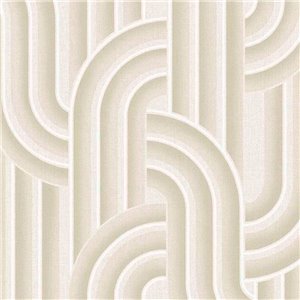Eijffinger|Retro vintage style orange interlaced shapes wallpaper|Retro