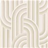 Eijffinger|Modern geometric style white-beige interlaced shapes wallpaper|Wallpaper